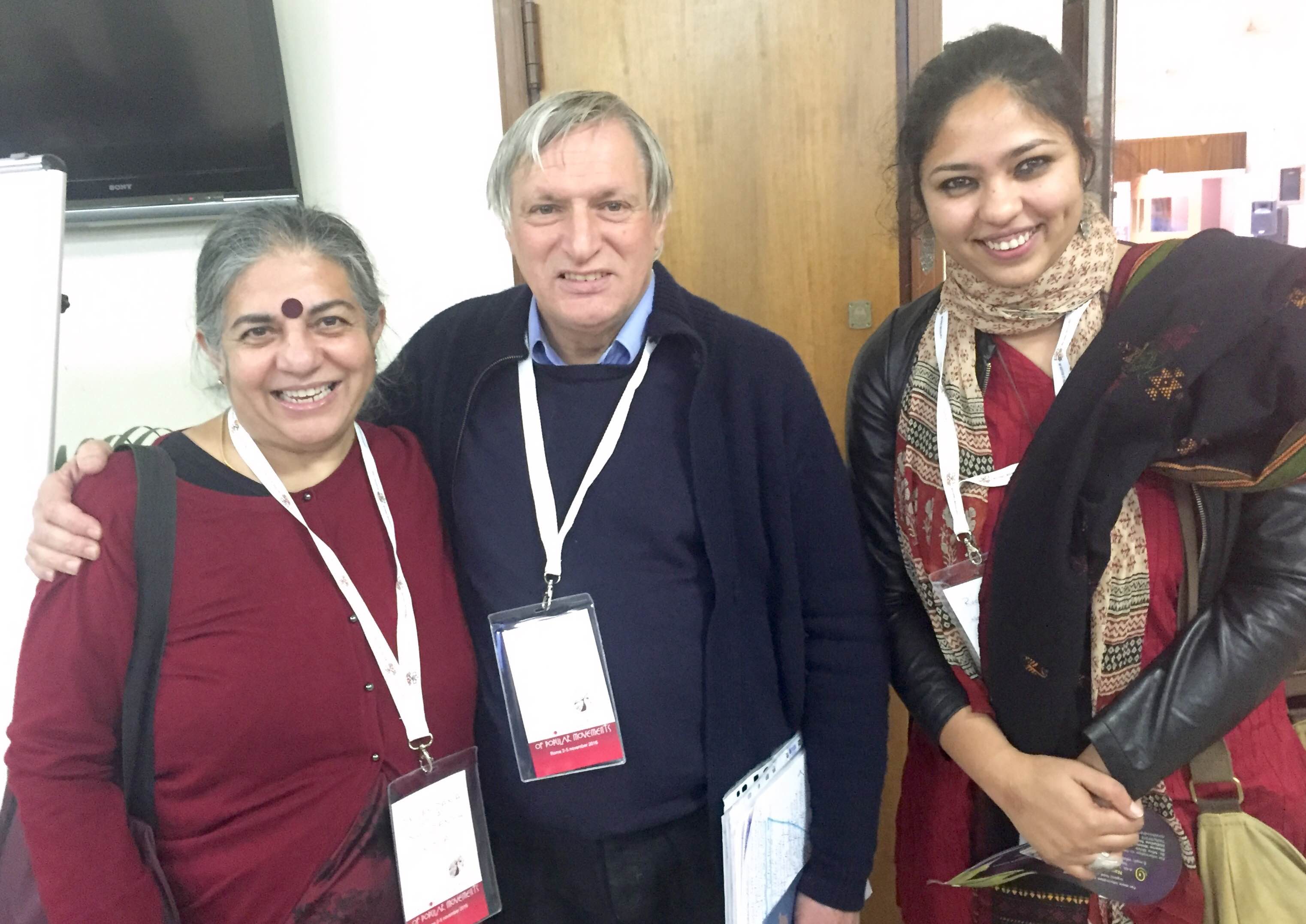 Dr Vandana Shiva, Don Luigi Ciotti and Ruchi Shroff