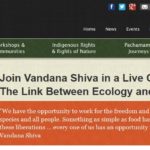 Join Vandana Shiva in a Live Conversation on The Link Between Ecology and Economy