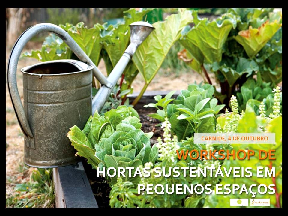 Workshop Hortas Sustentáveis em pequenos espaços