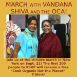 March with Vandana Shiva and OCA at the People’s Climate March in NYC