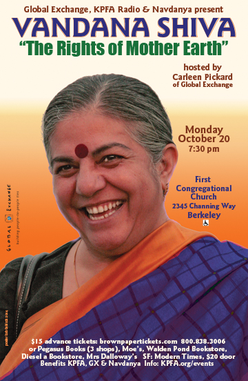 Speaking Event: Vandana Shiva - The Rights of Mother Earth