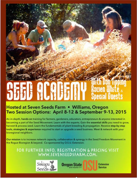 Fall Seed Academy - Seed Freedom