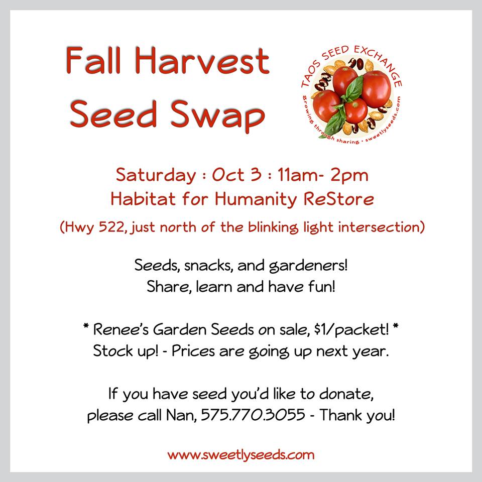 Fall Harvest Seed Swap