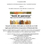 Semi di speranza / Seeds of Hope - Feast of seeds and food