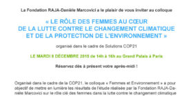 Un colloque Femmes & Environnement / Women & Environment: a debate