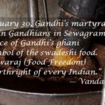 Satyagraha for Gandhi's Ghani in Wardha