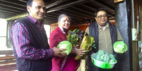Meeting with farmers in Arunachal Pradesh for Annaswaraj (Food Sovereignty)
