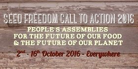 Seed Freedom Call to Action 2016