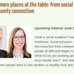 WEBINAR: Setting more places at the table: from social isolation to community connection