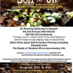 An Evening Gathering to Support  the 2nd Annual International Soil Not Oil Conference