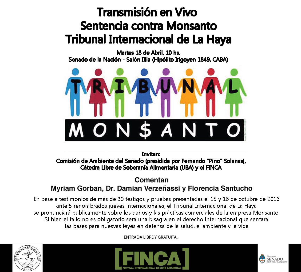 Transmisión en Vivo: Sentencia contra Monsanto