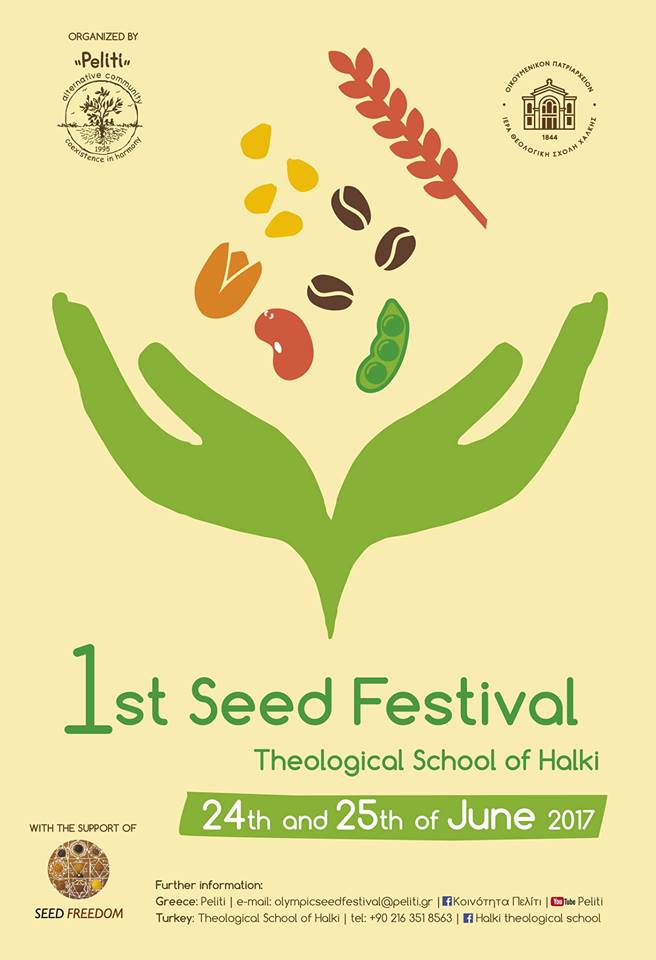 1st Seed Festival in Theological School of Halki in Turkey