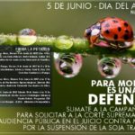Campaña Popular de Adhesion a la Solicitud de Audiencia Publica a la Corte Suprema Nacional Argentina por la Soja Transgénica de Monsanto.